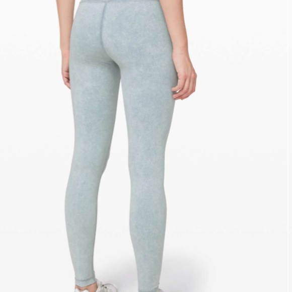 Lululemon Wunder Under High-Rise Tight *Snow Washed 28" Washed Chambray Size 6